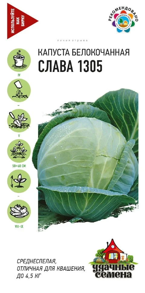 Миниатюра изображения сорта Слава 1305