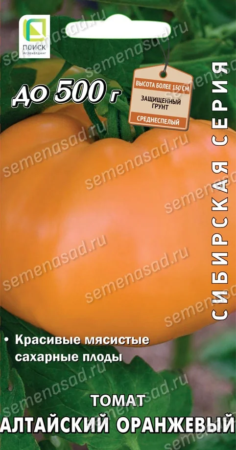 Миниатюра изображения сорта Алтайский оранжевый